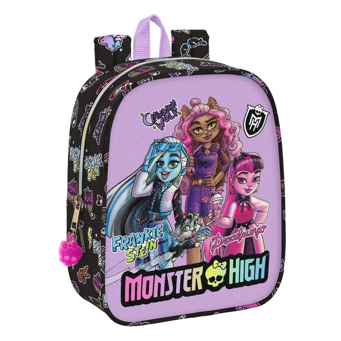Mochila Guarderia Adaptable a Carro Monster High Creep SAFTA Imagen principal del producto