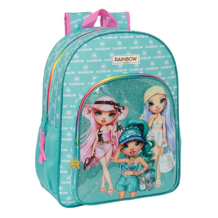 Mochila de 33 cm adaptable con carro Rainbow High Paradise SAFTA