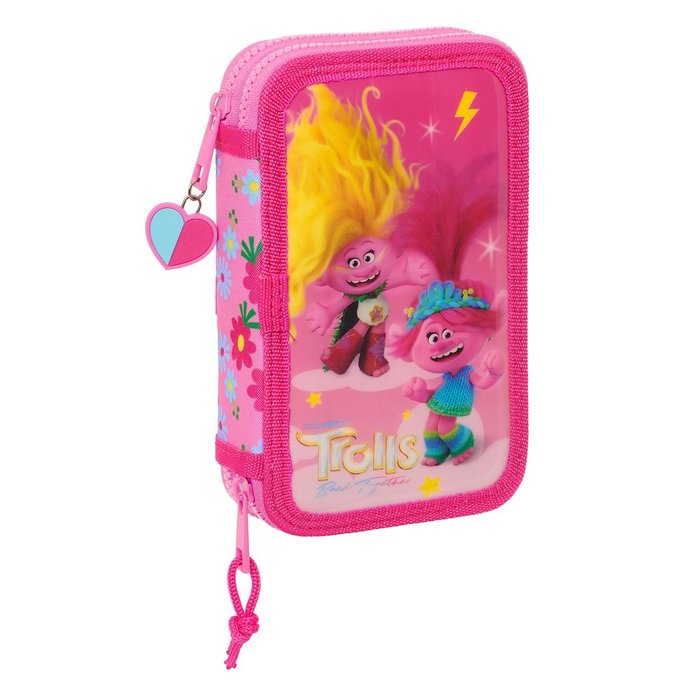 Plumier doble pequeño 28 piezas Trolls SAFTA Imagen principal del producto