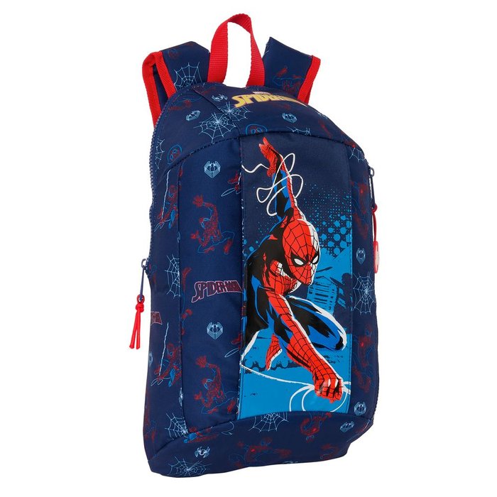 Mochila mini con cremallera vertical Spider-Man Neon SAFTA