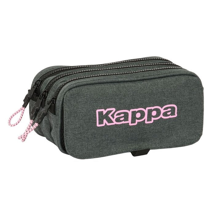 Portatodo triple Big Kappa Silver Pink Safta Imagen principal del producto