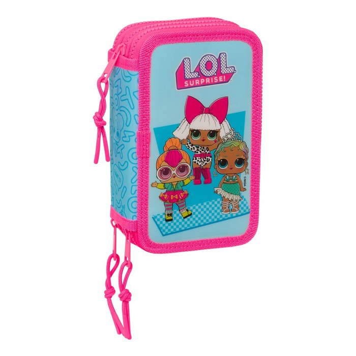 Plumier triple LOL Surprise! Divas SAFTA para niños y adultos Imagen principal del producto