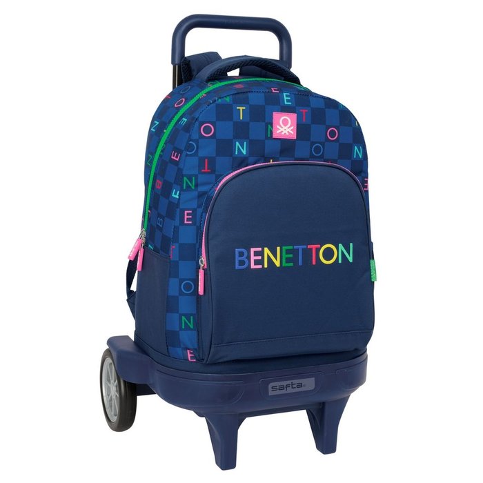 Mochila grande con ruedas Compact Evolution Extraible Benetton Damero SAFTA Imagen principal del producto