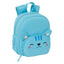 Mochila Neopreno Gatito Azul Claro Safta 2025