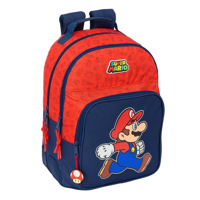 MOCHILA DOBLE CON CANTONERAS ADAPT, CARRO SUPER MARIO TRICK | SAFTA, S,A,