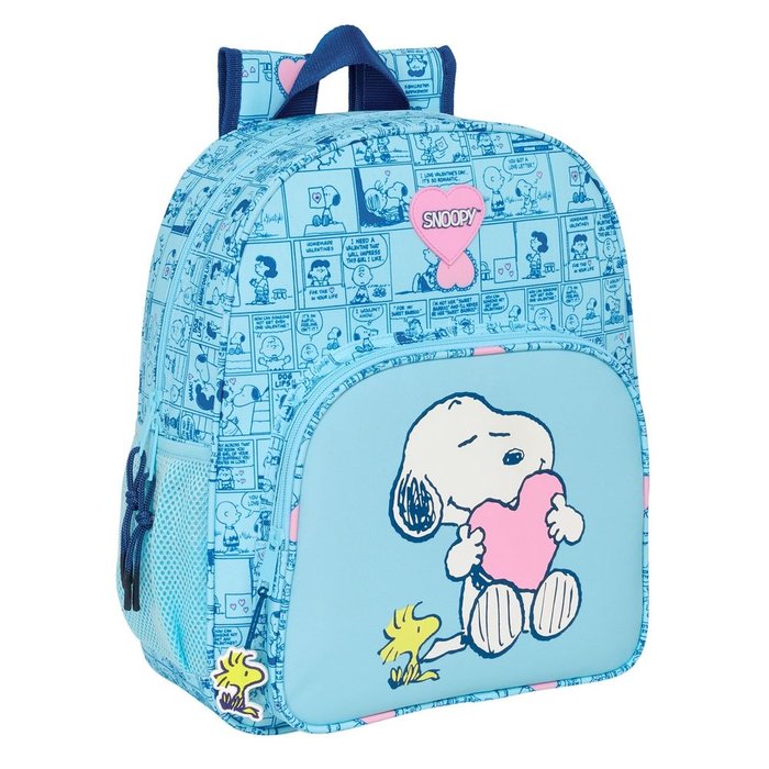 MOCHILA JUNIOR ADAPTABLE A CARRO SNOOPY LOVE | SAFTA, S,A,