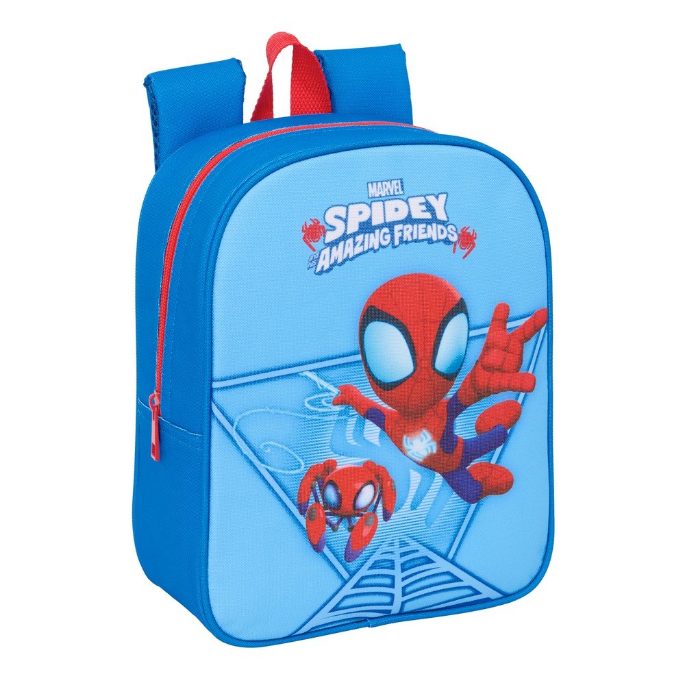 MOCHILA DE GUARDERIA ADAPTABLE A CARRO SPIDEY | SAFTA PE