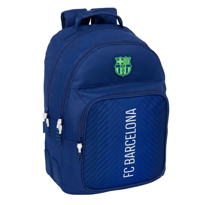 MOCHILA DOBLE CON CANTONERAS ADAPT CARRO F,C, BARCELONA NAVY | SAFTA, S,A,