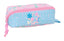 Portatodo cuadrado grande Blackfit8 Smile SAFTA 20 cm azul y rosa