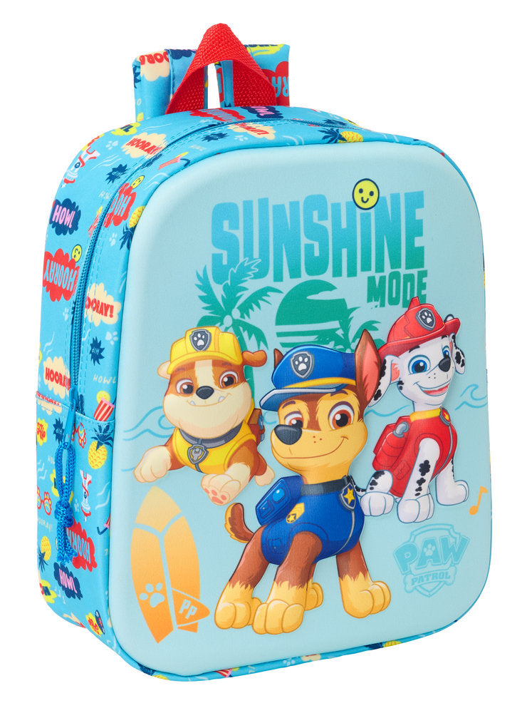 MOCHILA GUARDERIA 3D 27CM PAW PATROL | SAFTA, S,A,