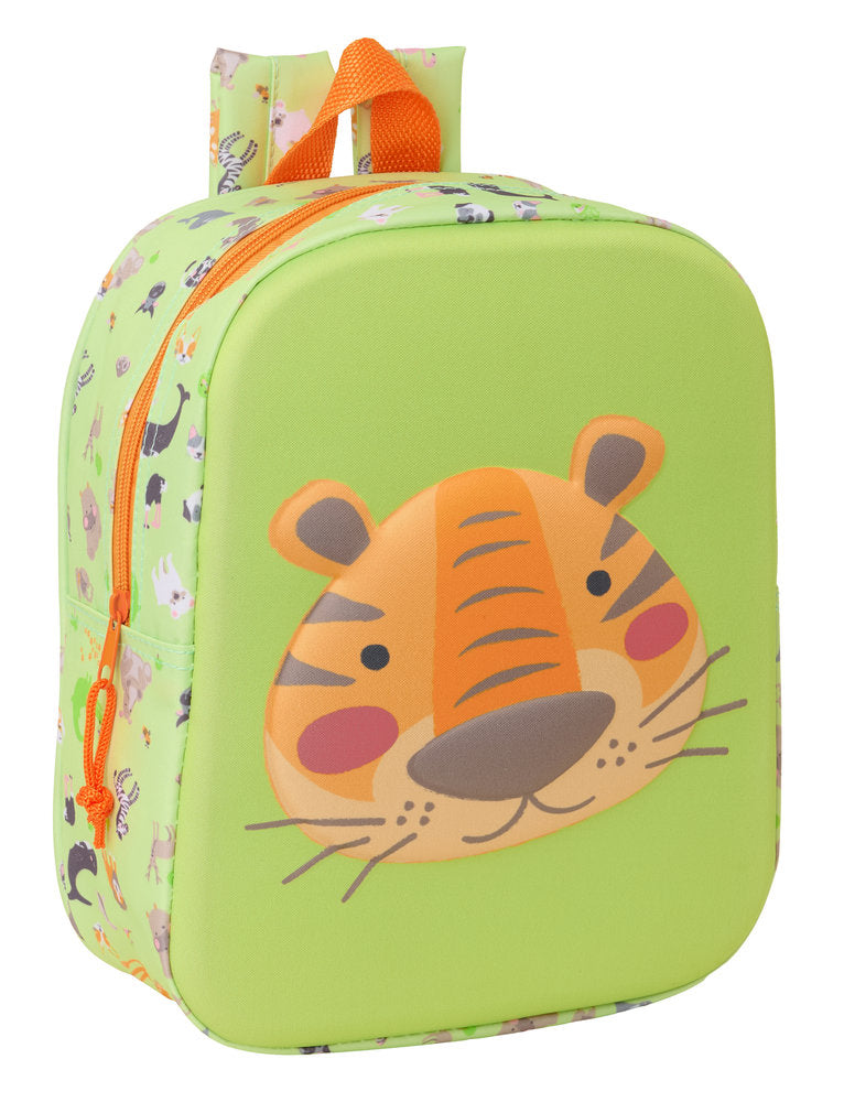 MOCHILA GUARDERIA 3D 27CM SAFTA TIGER | SAFTA, S,A,
