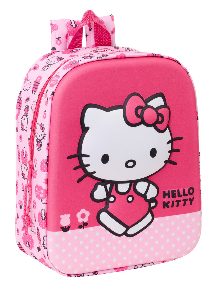 MOCHILA GUARDERIA 3D 27CM HELLO KITTY | SAFTA, S,A,