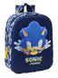 Mochila Guarderia 3D 27 cm Sonic City Marca Safta