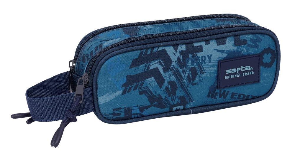 Portatodo Doble Safta New Edition Azul Marino