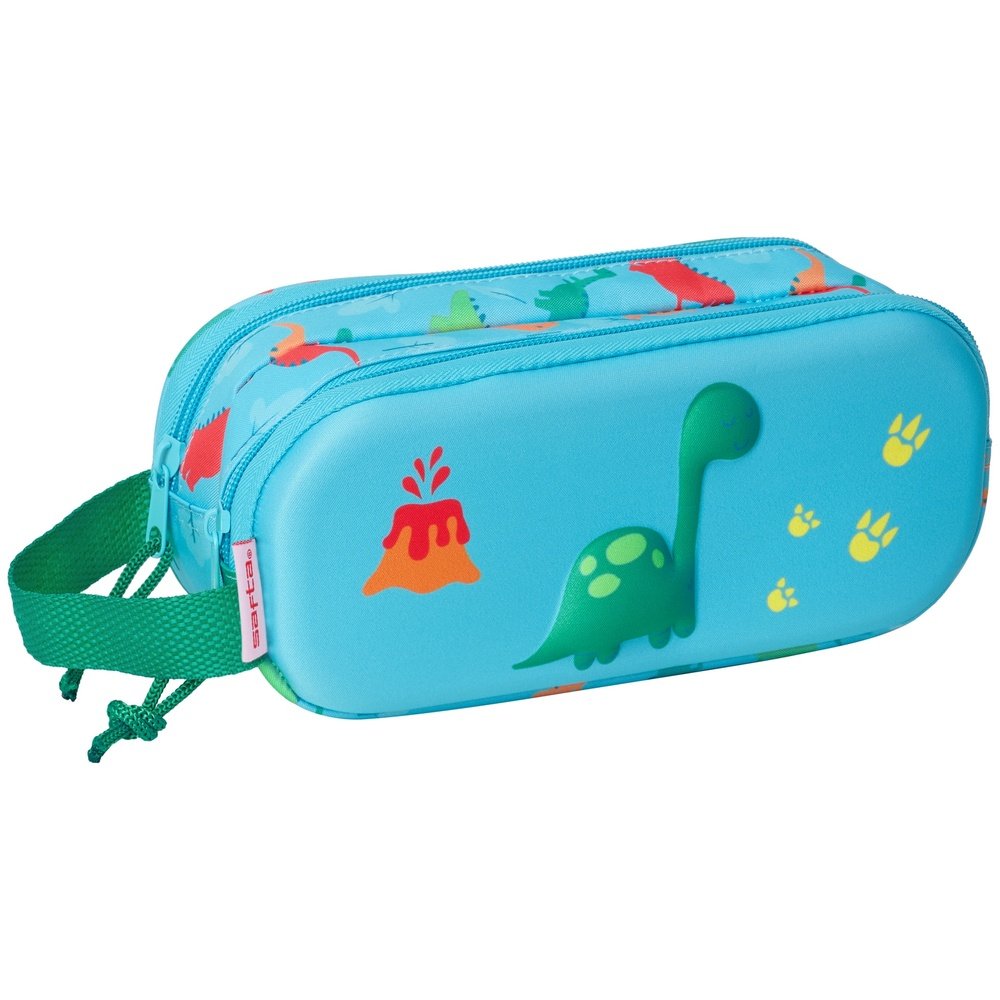 Portatodo Doble 3D Safta Dino Marca Safta Azzurro