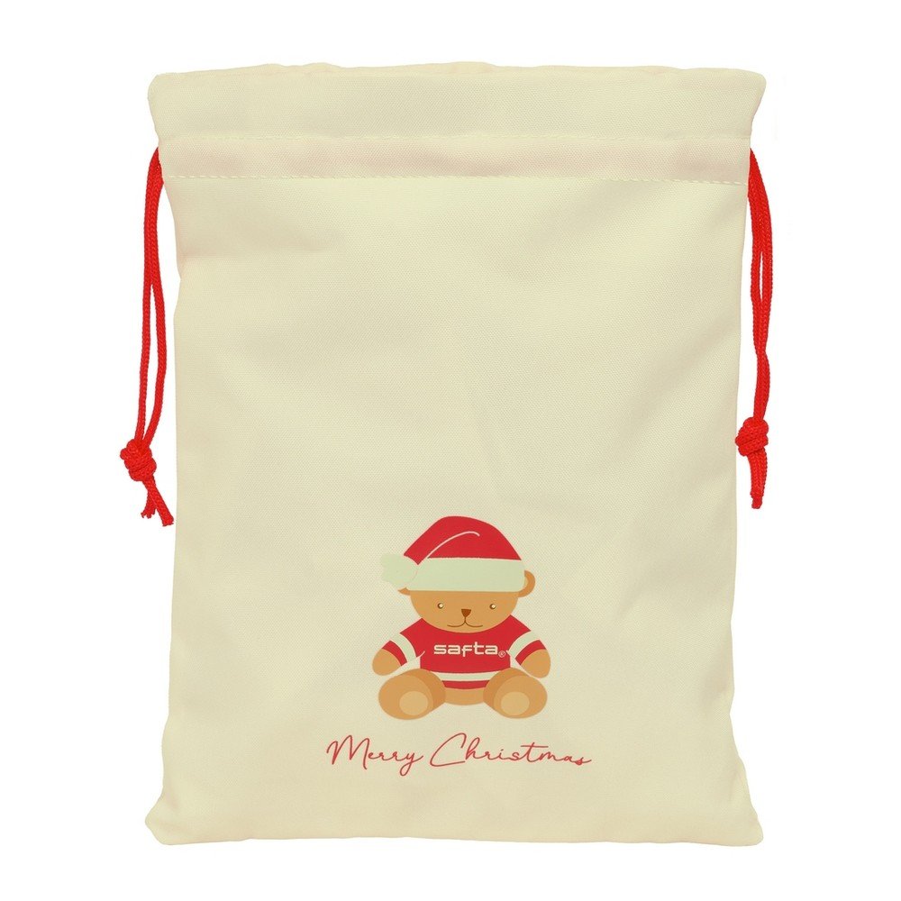 Saquito Plano Safta Navidad Osito Beige Marca Safta