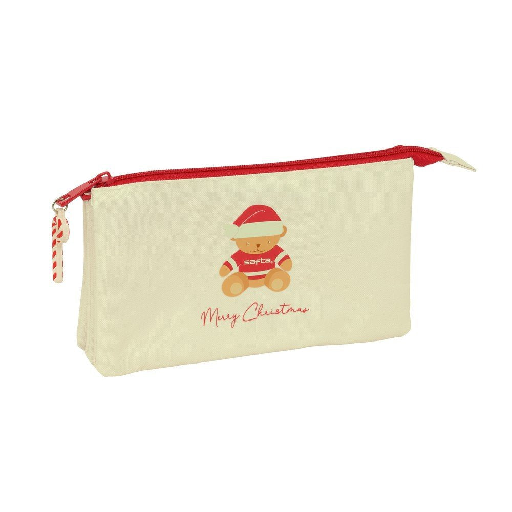 Portatodo triple Osito Beige Felices Fiestas SAFTA
