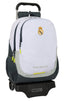 MOCHILA ESCOLAR 44CM + CARRO REAL MADRID 1ª EQUIP,25/26 | SAFTA, S,A,
