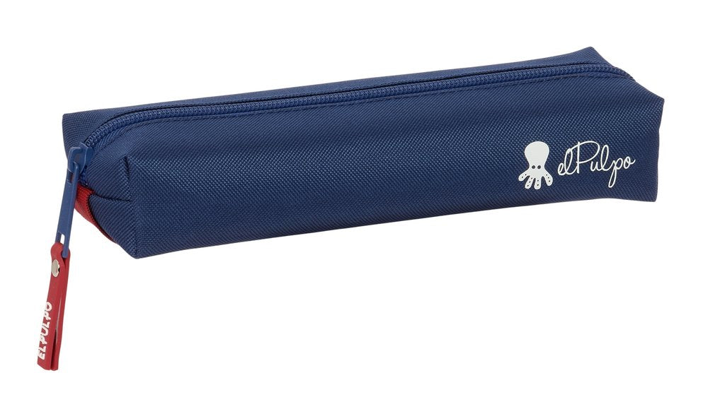 Portatodo rectangular con goma elástica El Pulpo SAFTA 22 cm azul marino