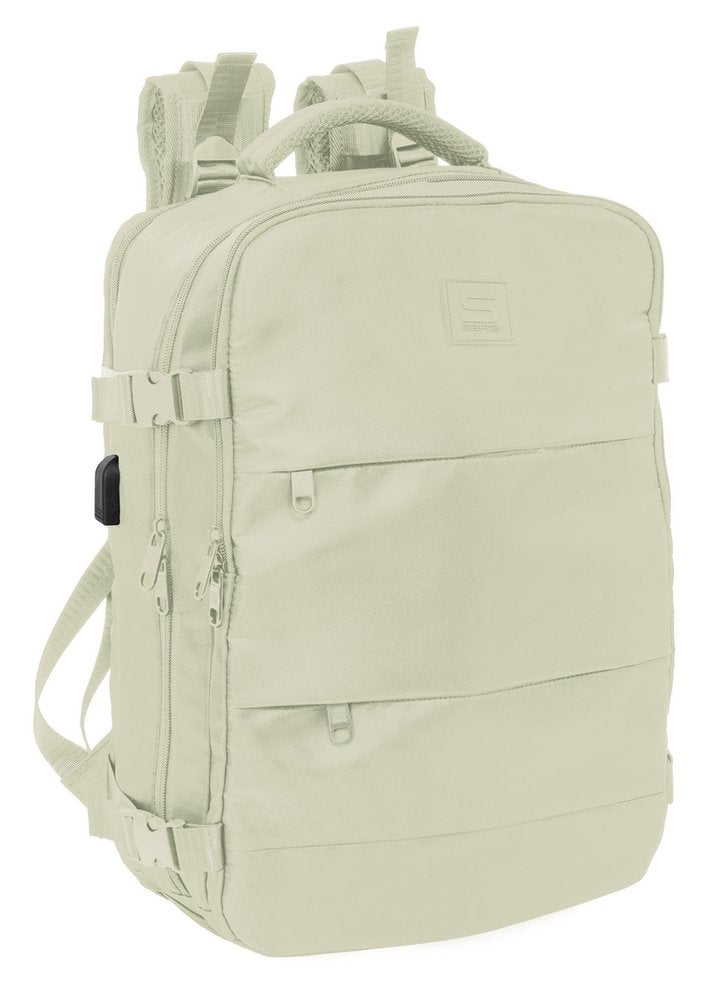MOCHILA VIAJE CABINA 44CM PORTATIL 15,6'' SAFTA BEIGE | SAFTA, S,A, Imagen principal del producto
