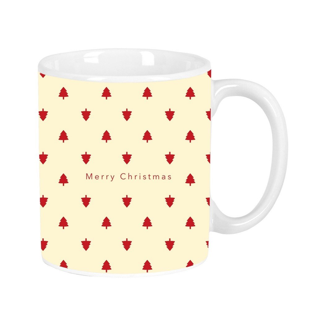 Taza grande arbolitos Merry Xmas SAFTA Imagen principal del producto