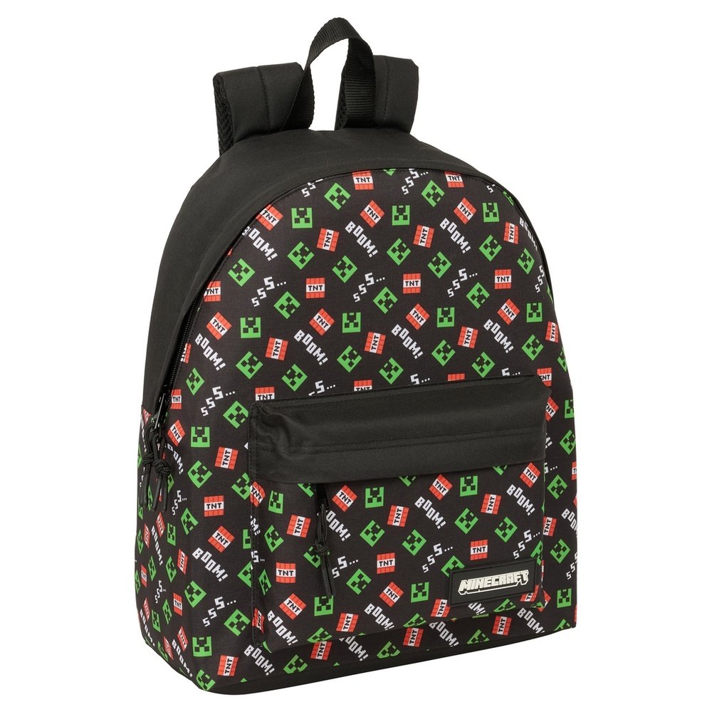 Mochila escolar Basic 42 cm Minecraft Safta
