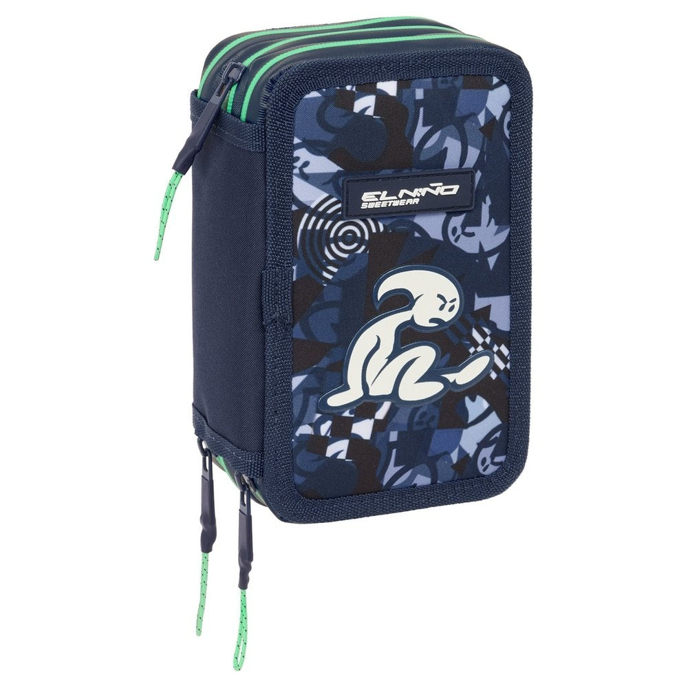 Plumier triple 37 piezas El Niño Navy SAFTA Imagen principal del producto