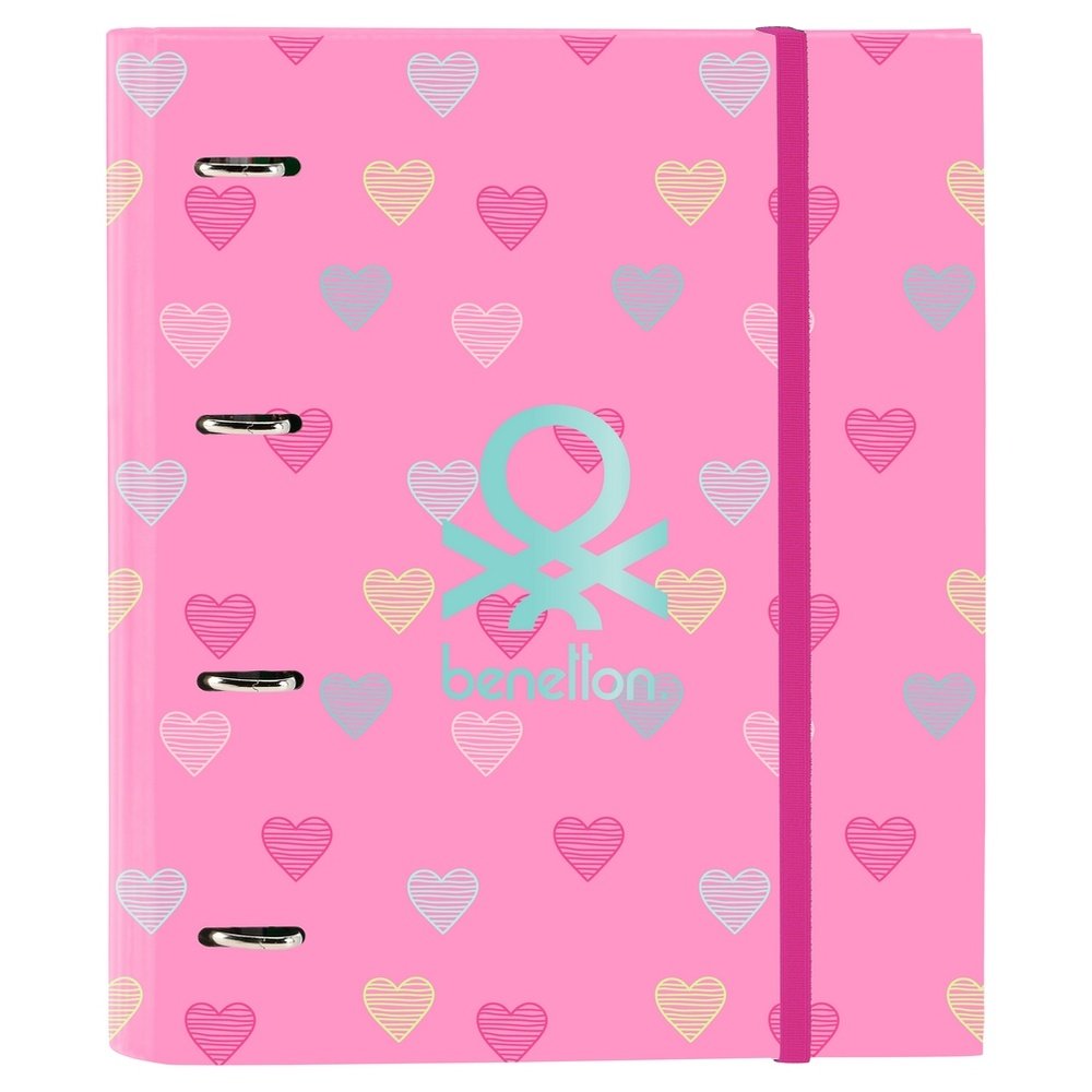 Carpeta 4 Anillas 35 mm con Recambio Benetton Heart SAFTA