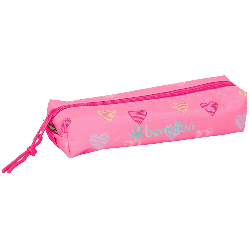 Portatodo rectangular con goma elastica Benetton Heart SAFTA