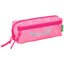 Portatodo triple pequeño rosa Benetton Heart SAFTA