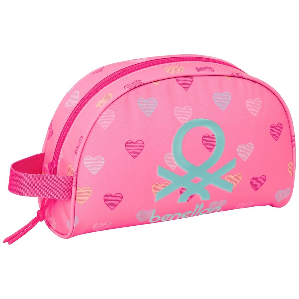 Neceser redondo con asa adaptable a carro Benetton Heart SAFTA