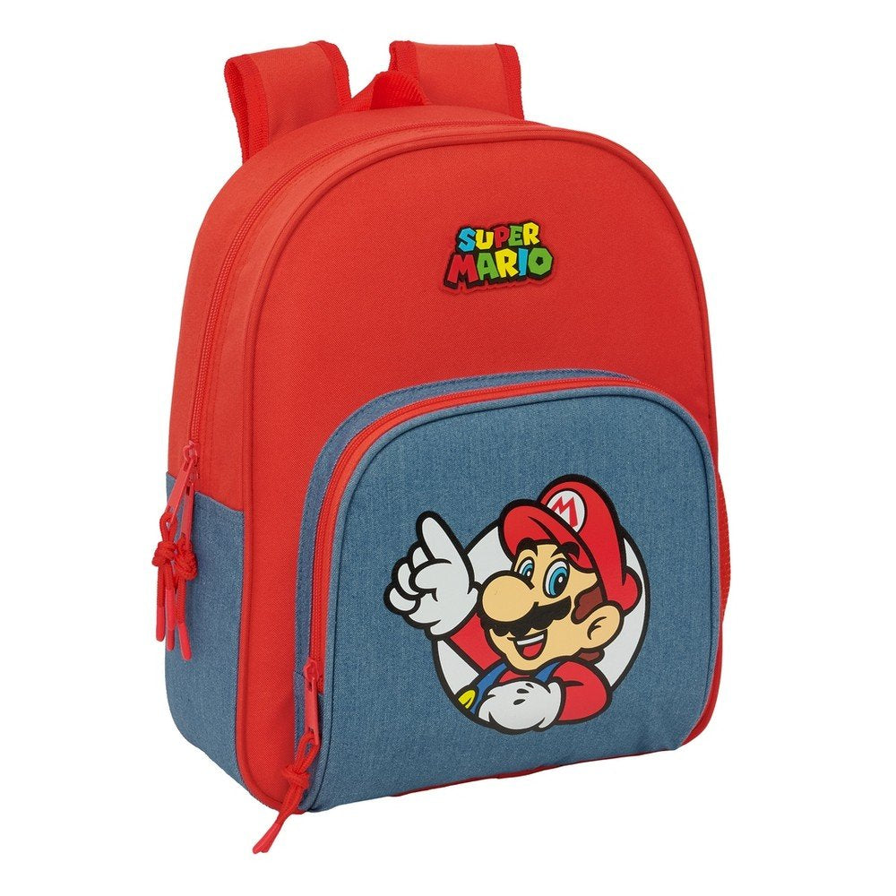 Mochila Infantil Adaptable a Carro Super Mario SAFTA