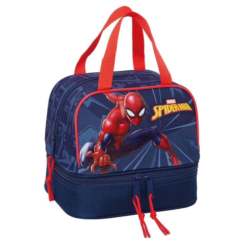 Portameriendas Nevera con Asas Spiderman Marca Safta