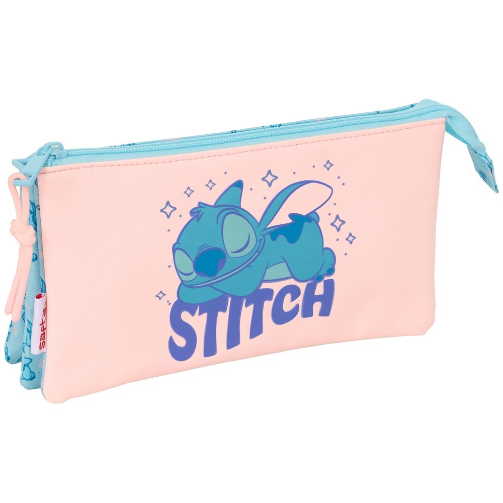 Portatodo Triple Stitch Ohana SAFTA S.A. Azul y Rosa Pulo