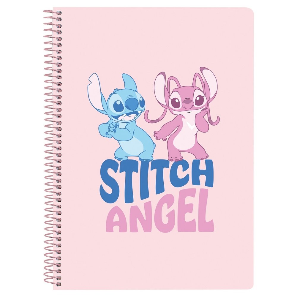 Libreta Cuarto Tapas Duras 80 H. Stitch Ohana SAFTA