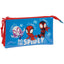 Portatodo triple Spidey SAFTA S.A. azul y rojo