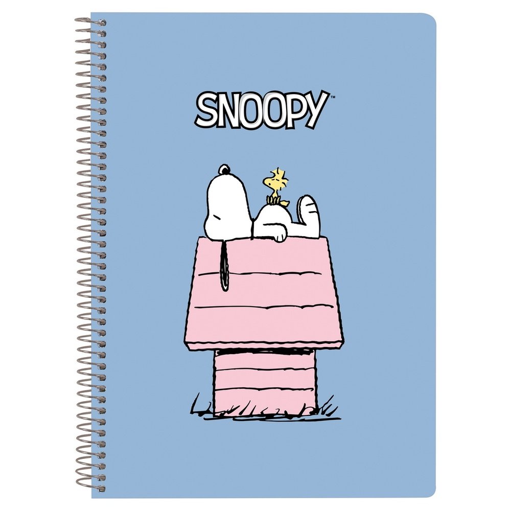 Libreta A5 Tapas Duras 80 H. Snoopy Marca Safta