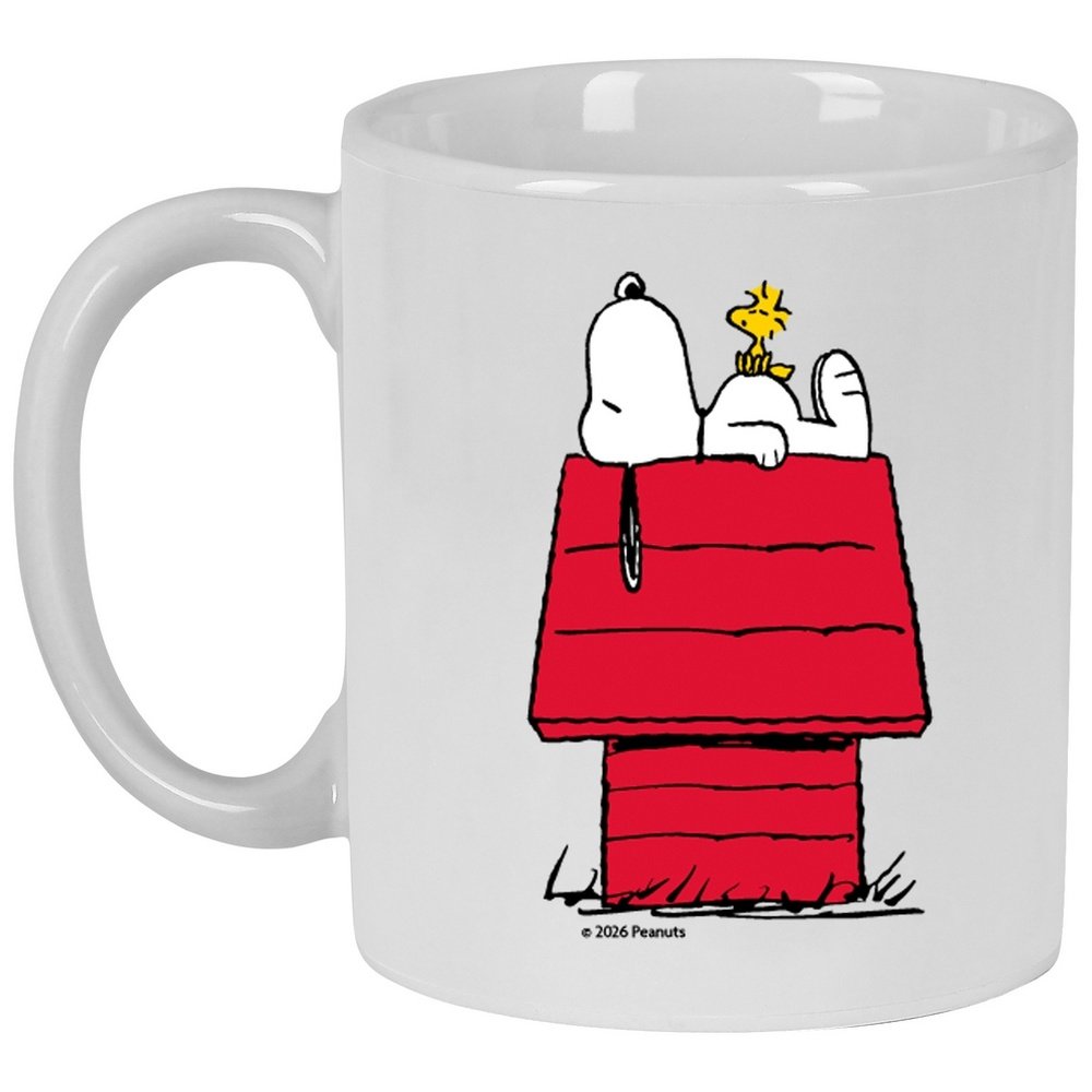 Taza cerámica con caja regalo Snoopy Casita roja SAFTA