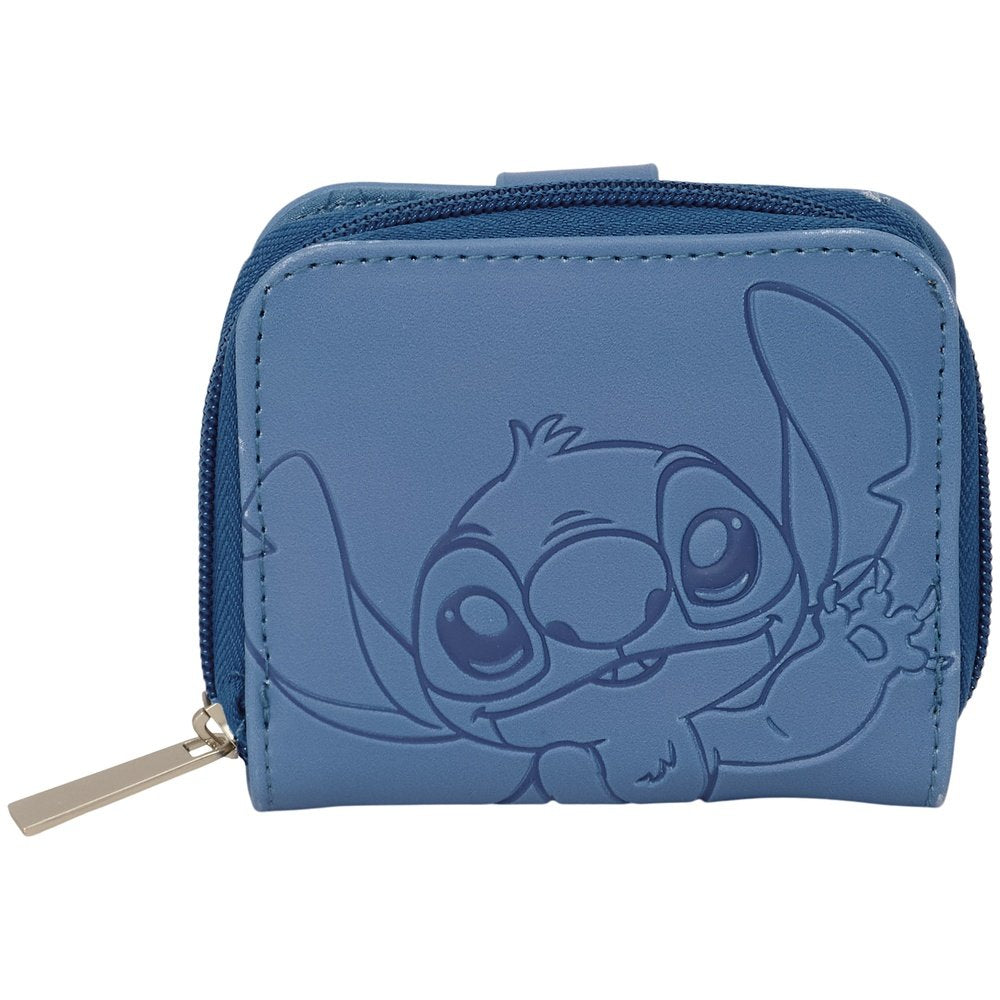 Monedero Billetera Casual Disney Stitch Azul SAFTA