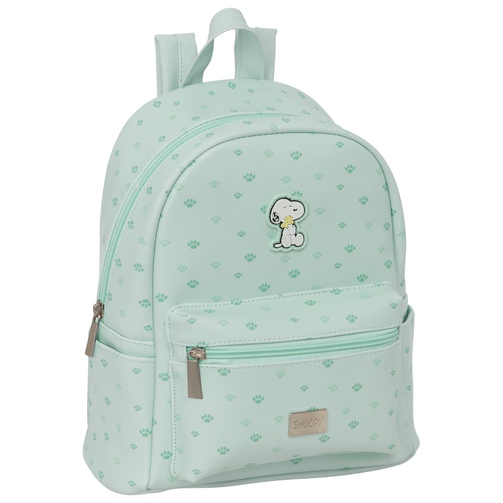 Mini mochila teen casual Snoopy mint SAFTA