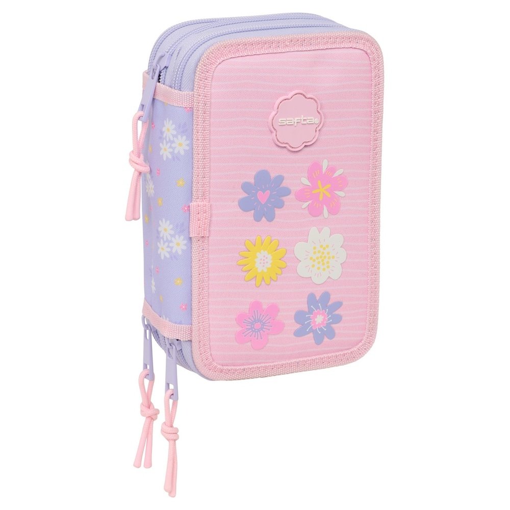 Plumier triple 37 pcs Safta Bouquet marca Safta