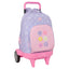 Mochila escolar con ruedas compacta Evolución Safta Bouquet