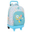 Mochila escolar con ruedas compact extr. reciclable Moos Fior SAFTA