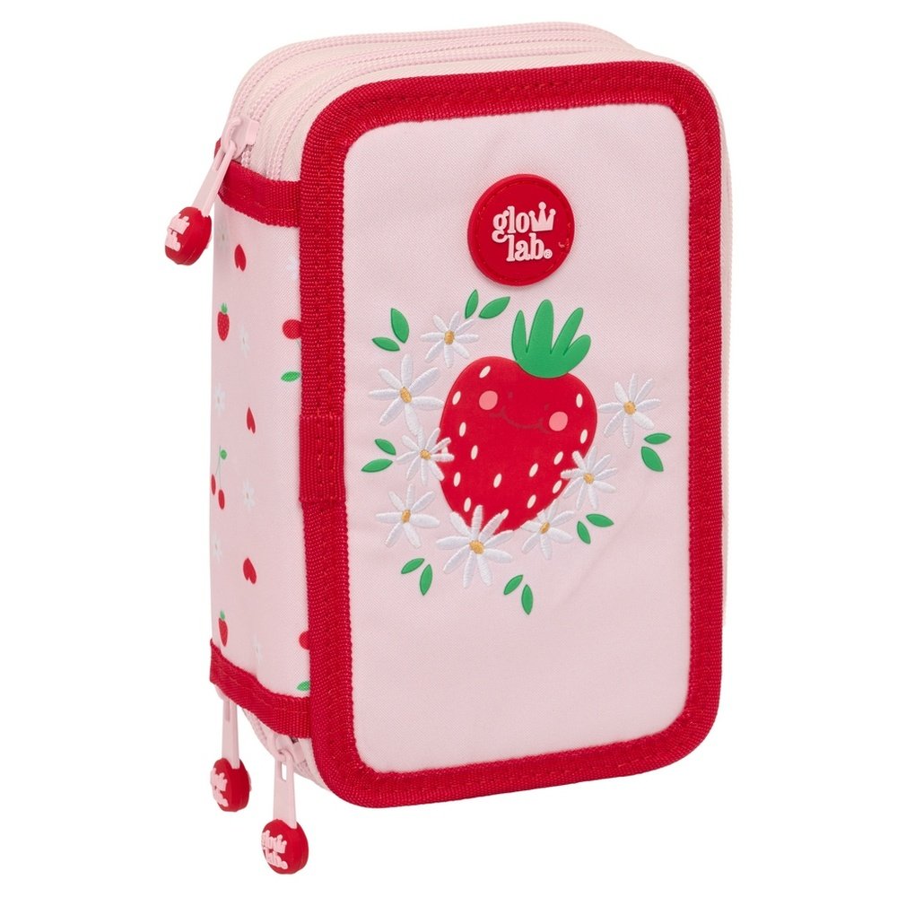 Plumier Triple 37 Piezas Glowlab Frutitas Safta