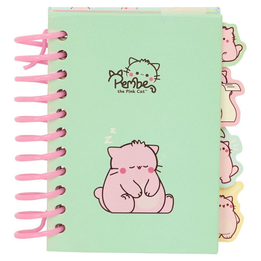 BLOC DE NOTAS A7 PEMBE THE PINK CAT 7,4x10,5cm