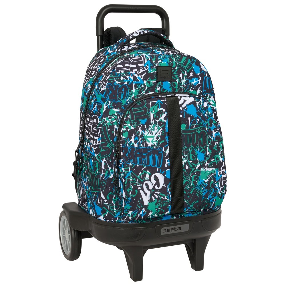 Mochila escolar con ruedas compacta Evolutive Graffiti Safta