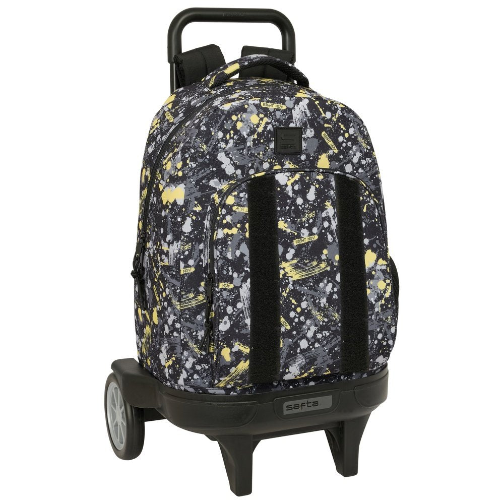 Mochila escolar con ruedas compact evol Graffiti Safta