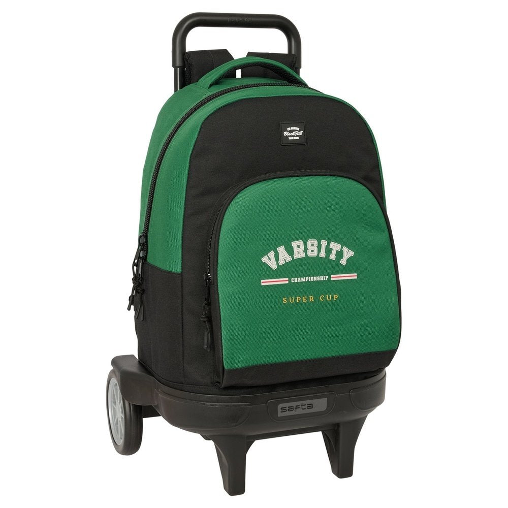 Mochila escolar con ruedas compact evol blackfit chico