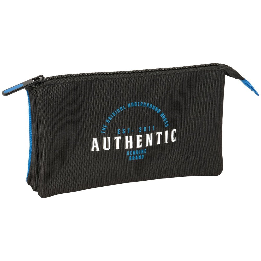 Portatodo triple negro y azul Blackfit Chico Underground SAFTA