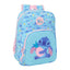 Mochila infantil adaptable a carro Stitch Waves Papelería del Paseo